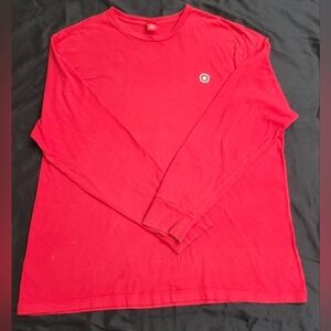 Target Employee Red Long Sleeve T-Shirt Men Size XXL